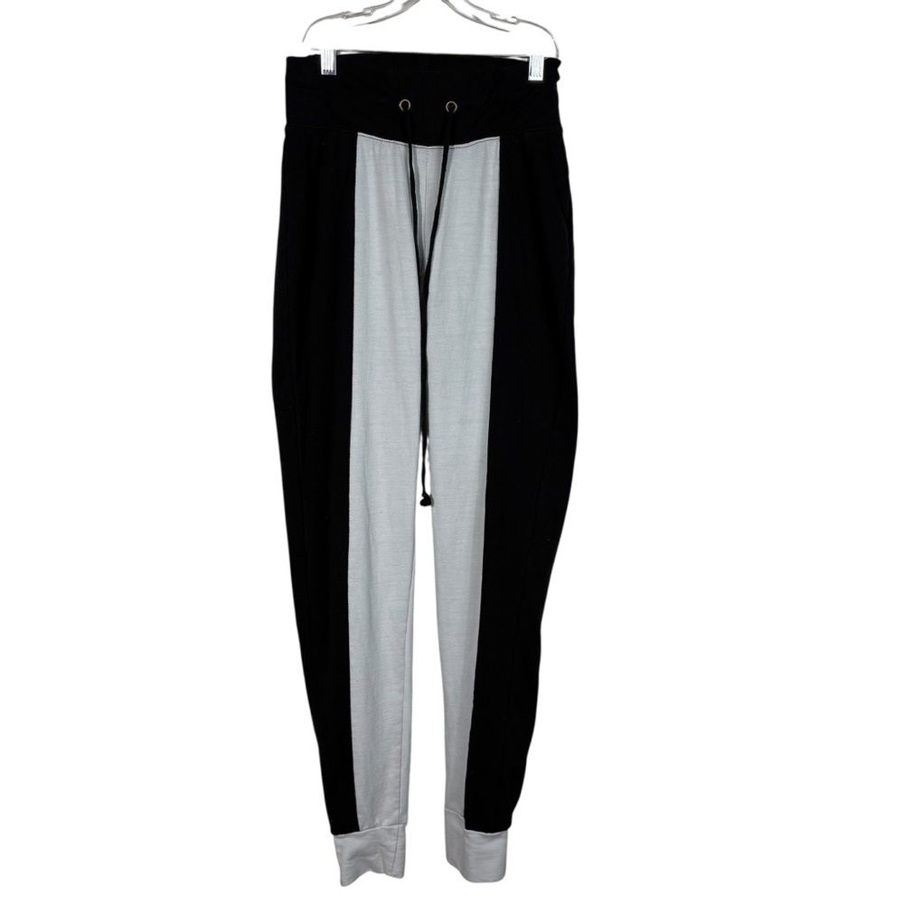 Vintage Y2K Baby Phat Black White Jogger Lounge Sweatpants Rhinestone Logo Med M